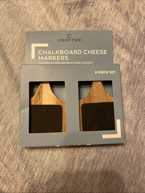 Crofton‎ Chalkboard Cheese Markers 6 Piece Set NEW